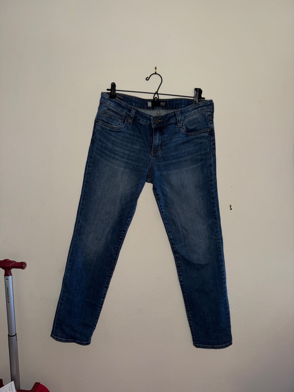 Kut from the Kloth Straight Leg Jeans in Dark Blue